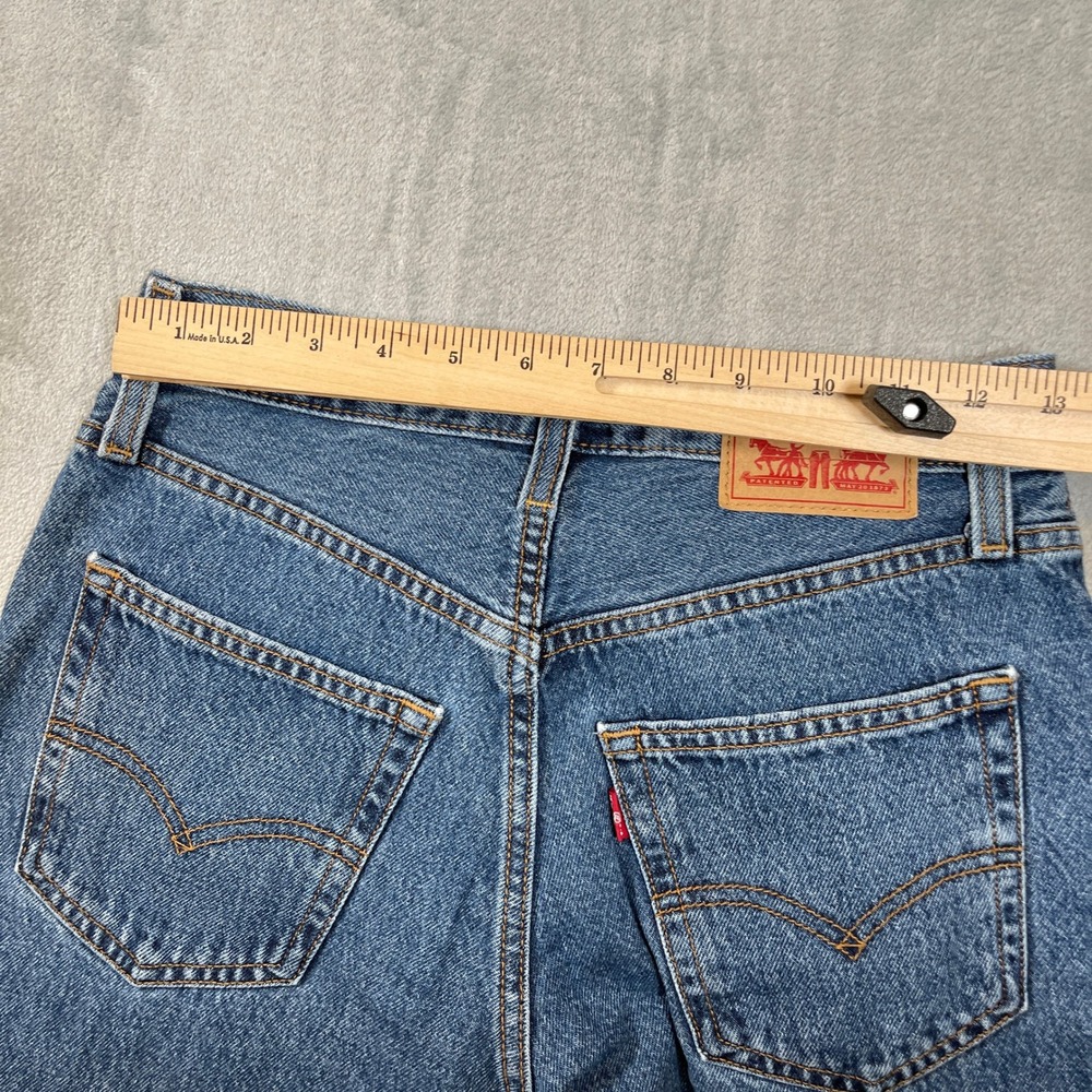 Levis 94 Baggy High Rise Straight Leg Jeans Medium Wash Blue W25 L31 A3510-0028 - Picture 6 of 6